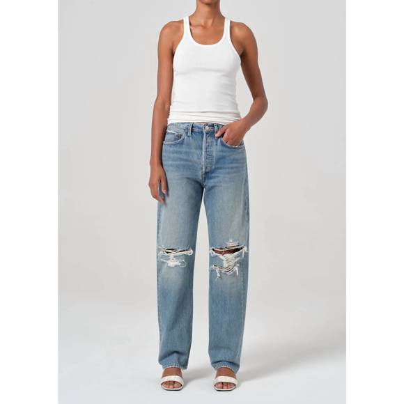AGOLDE Denim - NEW AGOLDE kelly ripped faded jean in backdrop